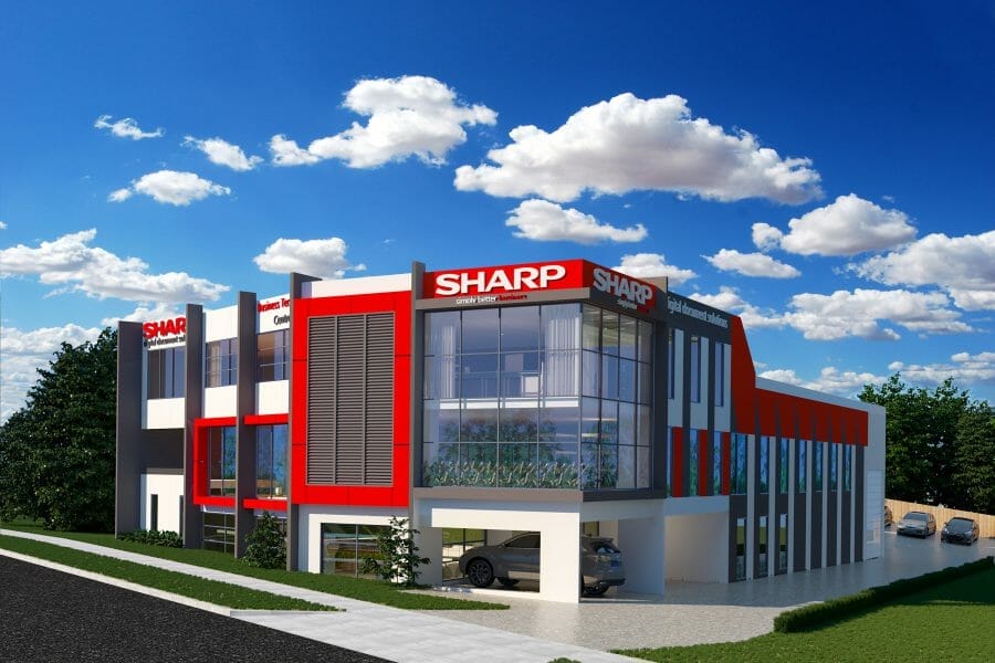 Sharp building Managed Print Services Software ERP Jim2