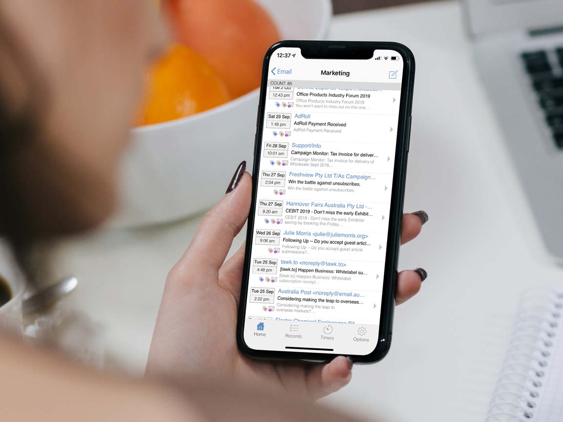 Mobile smartphone App ERP Jim2 App