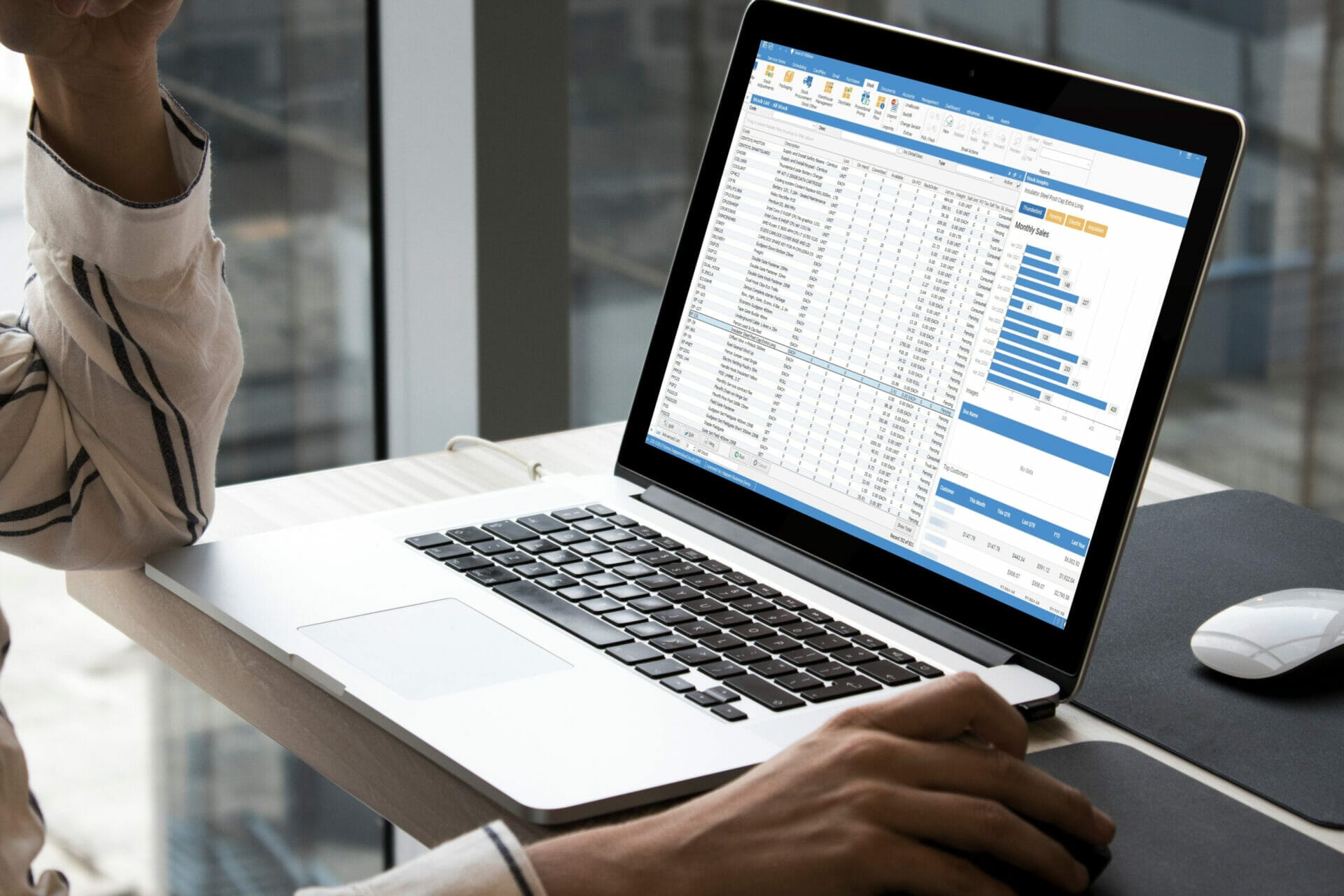 Jim2 on laptop ERP Saas Software Australia New Zealand