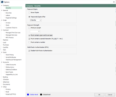 Jim2 MFA Enabled setup screen